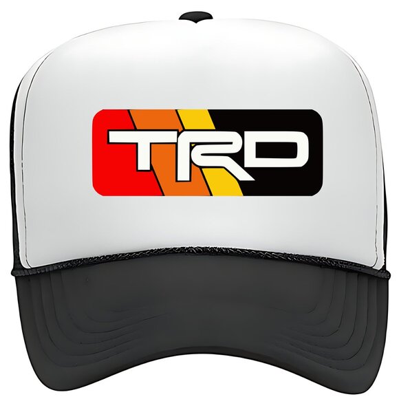 TRD Toyota Foam Mesh Trucker Snapback Hat Cap Black - Picture 1 of 2